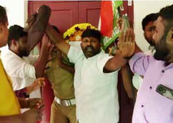 കലാപശ്രമം; ആരോഗ്യമന്ത്രിയുടെ വീട്ടില്‍ റീത്തുവെച്ചതിന് 25 യൂത്ത് കോണ്‍ഗ്രസ് പ്രവര്‍ത്തകര്‍ക്കെതിരെ കേസ്