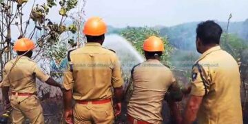 മണിയൂര്‍ മുതുവനയില്‍ അടിക്കാടിന് തീപിടിച്ചത് ആശങ്ക പരത്തി