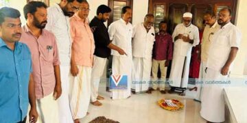 വടകരയില്‍ കെ.എസ്.യു നേതാവിന്റെ വീട്ടുവരാന്തയില്‍ റീത്ത്