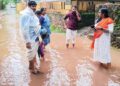 ചോറോട് അമൃതാനന്ദമായി മഠം റോഡ് വെള്ളത്തില്‍