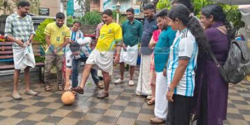 ലോകകപ്പിനെ വരവേറ്റ് ഡിവൈഎഫ്‌ഐ ഷൂട്ടൗട്ട്