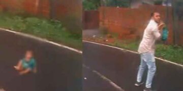 മുട്ടിലിഴയുന്ന കുഞ്ഞ് നടുറോഡില്‍; ബസ് ചവിട്ടി നിര്‍ത്തി രക്ഷപ്പെടുത്തി ഡ്രൈവര്‍