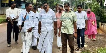 ചേലക്കാട് റോഡ് പ്രവൃത്തി: എംഎല്‍എയും സംഘവും സന്ദര്‍ശിച്ചു
