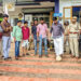 ലോകകപ്പ് സമയത്തെ ലോഡ് ഷെഡിങ്: ഫുട്ബോള് തട്ടി ഡിവൈഎഫ്ഐ പ്രതിഷേധം