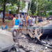 നന്തി ബൈപ്പാസില് കാറുകള് കൂട്ടിയിടിച്ച് തലകീഴായി മറിഞ്ഞു; എട്ട് പേര്ക്ക് പരിക്ക്
