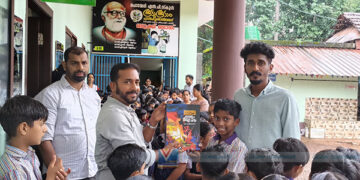 അനൈന്‍ കൃഷ്ണക്ക് പി.ഹരീന്ദ്രനാഥിന്റെ പുസ്തകം സമ്മാനിച്ചു