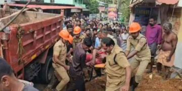 കൊട്ടാരക്കരയില് ടിപ്പര് ലോറി ബസ് സ്റ്റോപ്പിലേക്ക് പാഞ്ഞുകയറി മൂന്ന് മരണം