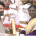 പത്മപുരസ്‌കാരം ഏറ്റുവാങ്ങി മമ്മൂട്ടി
