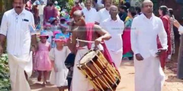 ചെണ്ടമേളം, വര്‍ണക്കുട; പ്രവേശനോത്സവം കളറായി