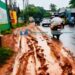 ചളി നിറഞ്ഞ് ദേശീയപാത; യാത്രക്കാര്ക്ക് ദുരിതം
