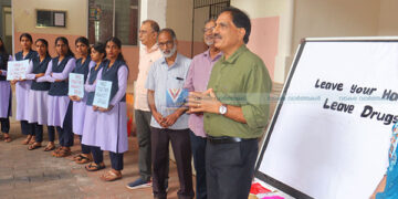 ലഹരി വിരുദ്ധ ദിനം: ശ്രീനാരായണ കോളജില്‍ വേറിട്ട പരിപാടികള്‍