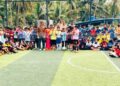 കുട്ടികള് തകര്ത്ത് കളിച്ചു; ആവേശമായി പ്രതീകാത്മക ലോകകപ്പ് പോരാട്ടം