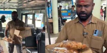 ടിക്കറ്റിനൊപ്പം മുറുക്കും അച്ചപ്പവും വിറ്റ് സ്വകാര്യ ബസ് ജീവനക്കാര്