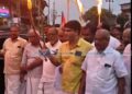 വടകരയില് കോണ്ഗ്രസിന്റെ പന്തംകൊളുത്തി പ്രകടനം