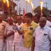വടകരയില് കോണ്ഗ്രസിന്റെ പന്തംകൊളുത്തി പ്രകടനം