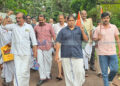കോണ്‍ഗ്രസ് അഭിവാദ്യ പ്രകടനം നടത്തി