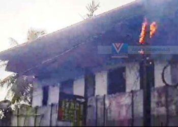 ഇലക്ട്രിക് പോസ്റ്റിന് തീപിടിച്ചത് പരിഭ്രാന്തി പരത്തി