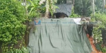 മണ്ണിടിച്ചല് ഭീഷണിയില് ഒരു കുടുംബം; ഉടന് പരിഹാരം വേണമെന്ന് ആക്ഷന് കമ്മിറ്റി