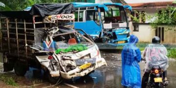 പുറമേരിയില്‍ ബസും പിക്കപ്പ് വാനും കൂട്ടിയിടിച്ച് എട്ട് പേര്‍ക്ക് പരിക്ക്
