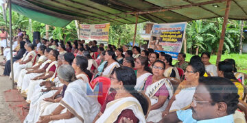 കേറ്റില് പാസേജിനായി ഓണം നാളിലും സമര പന്തല് സജീവം