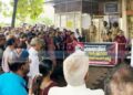 ഫണ്ട് വെട്ടിക്കുറച്ചതില്‍ പ്രതിഷേധം;  മാര്‍ച്ച് നടത്തി എല്‍ഡിഎഫ്