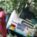 പാലക്കാട് കെഎസ്ആർടിസി ബസ് താഴ്ചയിലേക്ക് മറിഞ്ഞ് ഒരു മരണം; നിരവധി പേർക്ക് പരിക്ക്