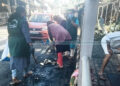 ലോറിക്ക് തീപിടിച്ച സംഭവം; കര്‍മനിരതരായി ഹരിത സേനാ പ്രവര്‍ത്തകര്‍