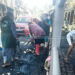 ലോറിക്ക് തീപിടിച്ച സംഭവം; കര്മനിരതരായി ഹരിത സേനാ പ്രവര്ത്തകര്