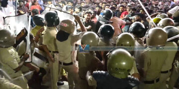 വടകര പോലീസ് സ്റ്റേഷനിലേക്ക് നടത്തിയ ഡിവൈഎഫ്ഐ മാര്ച്ചില് സംഘര്ഷം; പരിക്ക്