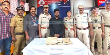 വടകര റെയില്‍വെ സ്‌റ്റേഷനില്‍ സംയുക്ത റെയ്ഡ്; 1.145 കിലോ കഞ്ചാവുമായി യുവാവ് പിടിയില്‍