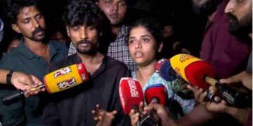 ചേരാനല്ലൂര്‍ വാഹനാപകടം: പോലീസ് സ്‌റ്റേഷനു മുന്നില്‍ പ്രതിഷേധം