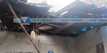 കനത്ത മഴയില്‍ വീട് തകര്‍ന്നു