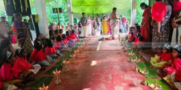 നവരാത്രി നിറവില് ചേരാപുരം ശിവക്ഷേത്രം; ഭക്തിസാന്ദ്രം കുമാരി പൂജ